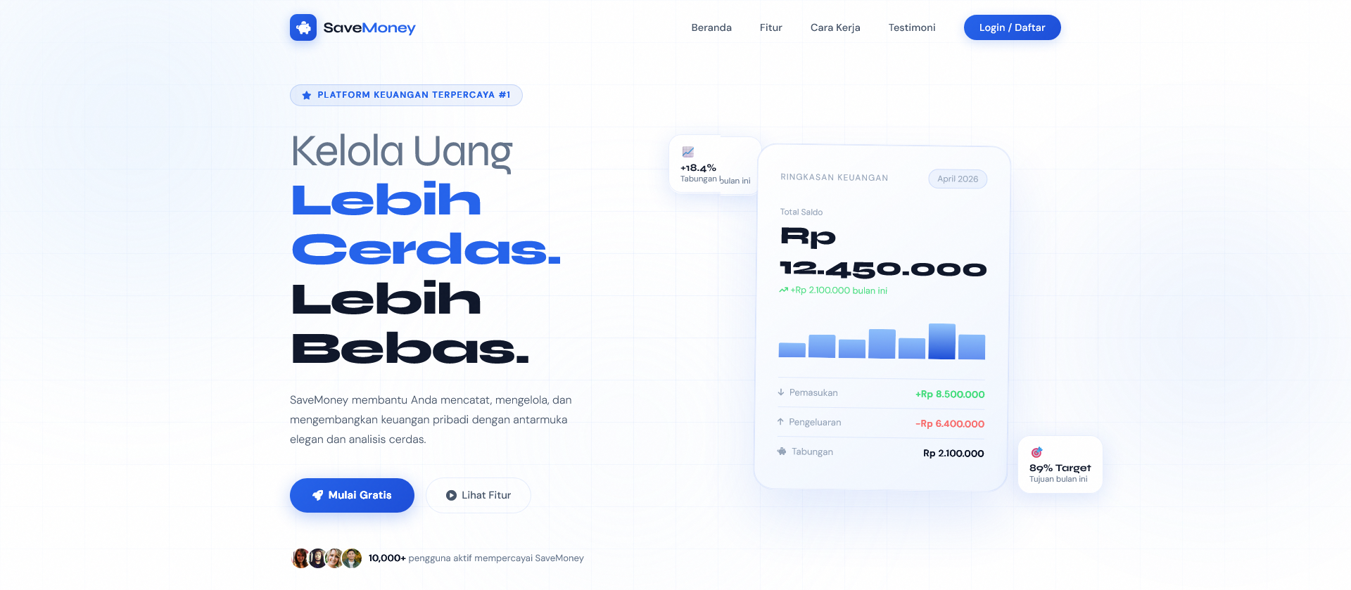Aplikasi SaveMoney (Sistem Manajemen Keuangan Pribadi)