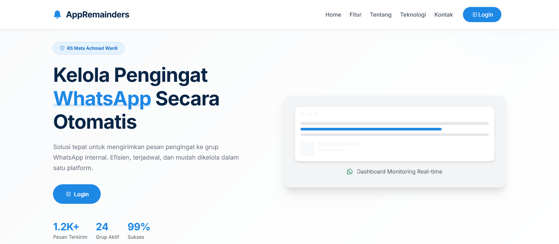 Aplikasi AppRemainders  (Sistem Pengingat WhatsApp Otomatis)